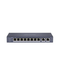 HIKVISION DS-3E0310P-E/M - Switch L2, niezarządzalny, 8 x port PoE, 2 x port gigabit, max PoE 30W