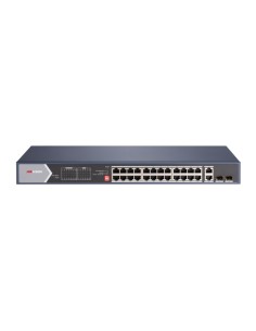 HIKVISION DS-3E0528HP-E - Niezarządzalny switch 24 x PoE 1Gbps 802.3 af/at, 2 x Uplink 1Gbps RJ45, 2 x SFP 1Gbps, 4x HiPoe, 4x L