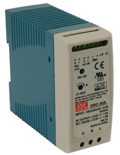 PULSAR DRC-40A - Zasilacz na szynę DIN, 13.8V/40W/1.9A/1A