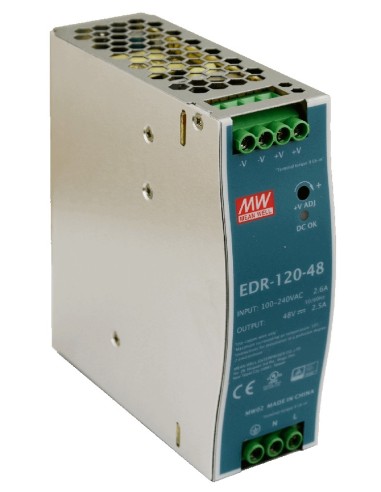 PULSAR EDR-120-48 - Zasilacz na szynę DIN, EDR 48V/120W/2,5A