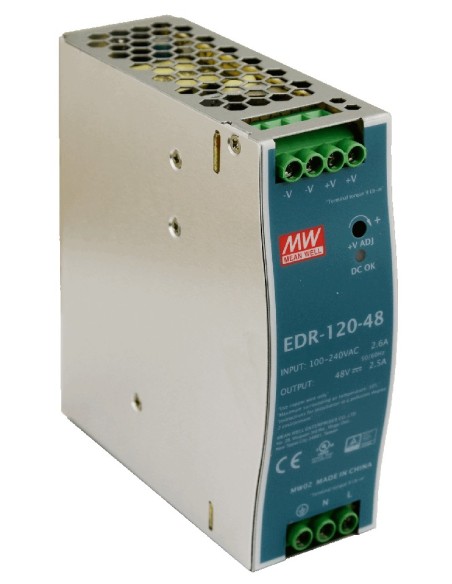 PULSAR EDR-120-48 - Zasilacz na szynę DIN, EDR 48V/120W/2,5A