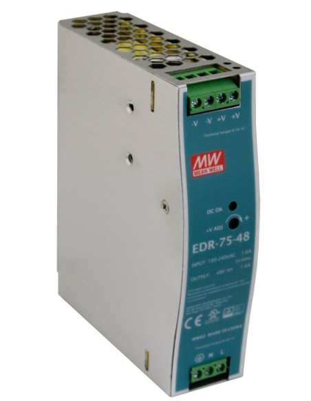 PULSAR EDR-75-48 - Zasilacz na szynę DIN, EDR 48V/75W/1,6A