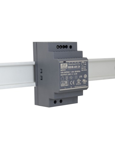 PULSAR HDR-100-24 - Zasilacz na szynę DIN, II klasa izolacji, HDR 24V/100W/3.83A