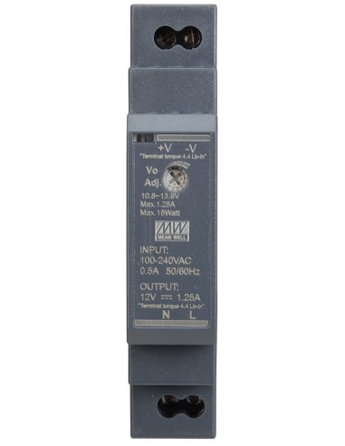 PULSAR HDR-15-12 - Zasilacz na szynę DIN HDR 12V/15W/1.25A