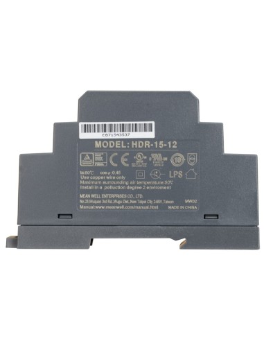 PULSAR HDR-15-12 - Zasilacz na szynę DIN HDR 12V/15W/1.25A