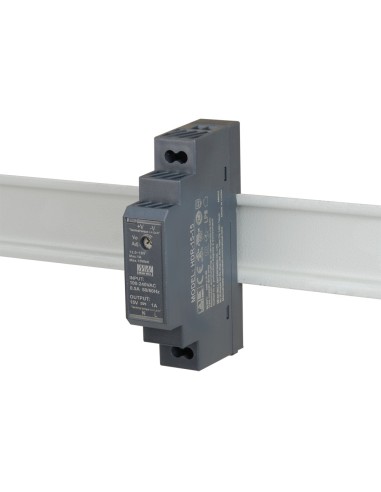 PULSAR HDR-15-15 - Zasilacz na szynę DIN, II klasa izolacji, HDR 15V/15W/1A