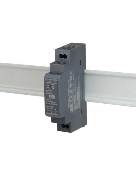 PULSAR HDR-15-15 - Zasilacz na szynę DIN, II klasa izolacji, HDR 15V/15W/1A