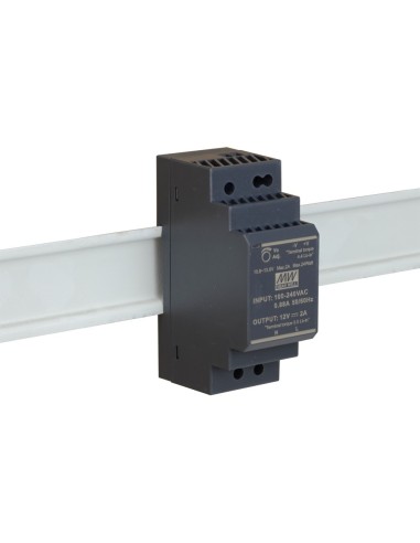 PULSAR HDR-30-12 - Zasilacz na szynę DIN, II klasa izolacji, HDR 12V/30W/2A