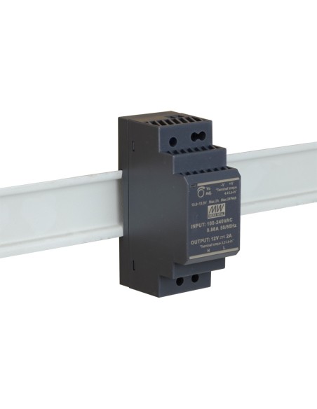 PULSAR HDR-30-12 - Zasilacz na szynę DIN, II klasa izolacji, HDR 12V/30W/2A
