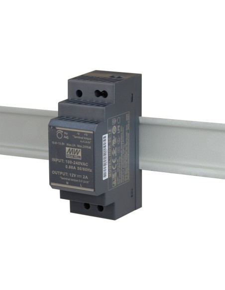 PULSAR HDR-30-12 - Zasilacz na szynę DIN, II klasa izolacji, HDR 12V/30W/2A
