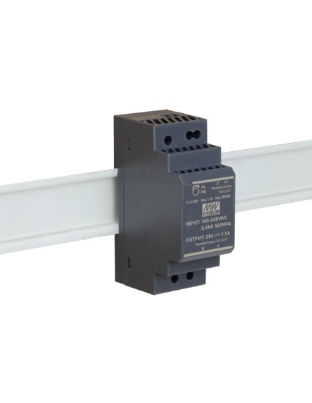PULSAR HDR-30-24 - Zasilacz na szynę DIN, II klasa izolacji, HDR 24V/30W/1.5A