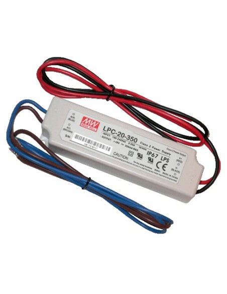 PULSAR LPC-20-350 - Zasilacz stałoprądowy LED, LPC 9-48V/20W/350mA