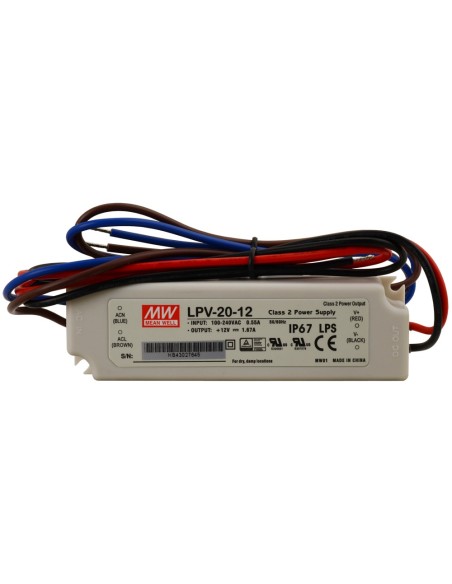 PULSAR LPV-20-12 - Zasilacz do oświetlenia LED, LPV 12V/20W/1,67A