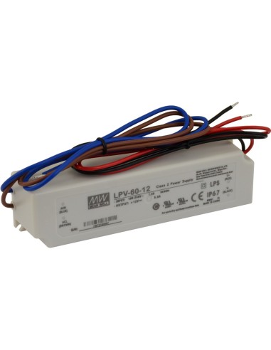 PULSAR LPV-60-12 - Zasilacz do oświetlenia LED, LPV 12V/60W/5A