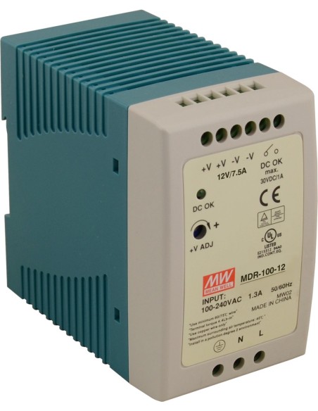 PULSAR MDR-100-12 - Zasilacz na szynę DIN, MDR 12V/90W/7,5A