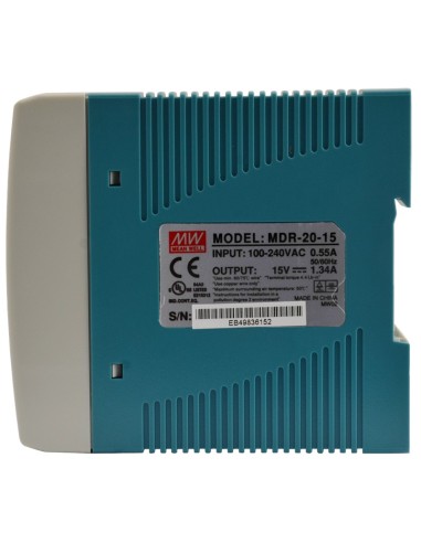 PULSAR MDR-20-15 - Zasilacz na szynę DIN MDR 15V/20W/1,34A