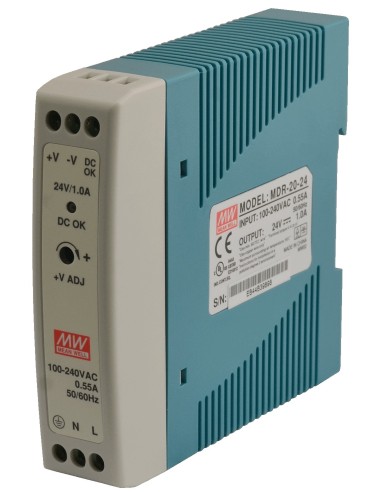 PULSAR MDR-20-24 - Zasilacz na szynę DIN, MDR 24V/24W/1A