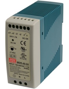 PULSAR MDR-40-24 - Zasilacz na szynę DIN, MDR 24V/40,8W/1,7A 2