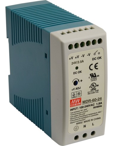 PULSAR MDR-60-24 - Zasilacz na szynę DIN, 24V/60W/2,5A