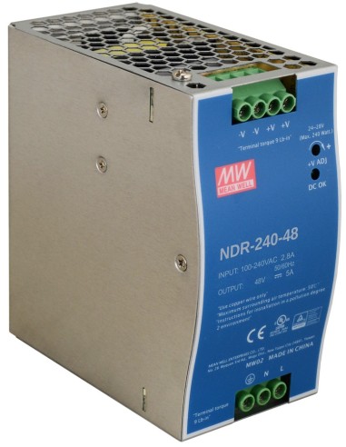 PULSAR NDR-240-48 - Zasilacz na szynę DIN, 48V/240W/5A