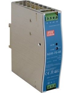PULSAR NDR-75-48 - Zasilacz na szynę DIN, 48V/75W/1,6A