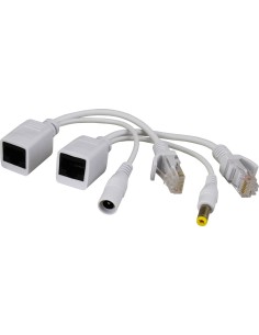 PULSAR P-POE1 - Zestaw adapterów PoE ze złączami typu RJ45 i 2,1/5,5