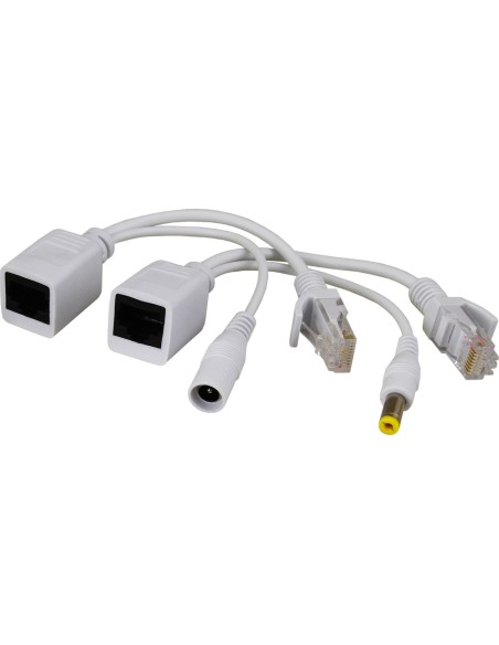 PULSAR P-POE1 - Zestaw adapterów PoE ze złączami typu RJ45 i 2,1/5,5