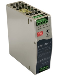 PULSAR SDR-120-12 - Zasilacz na szynę DIN, SDR 12V/120W/10A