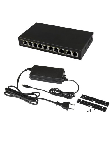 PULSAR SG108-90W - Switch 10-portowy SG-108-90W do 8 kamer IP