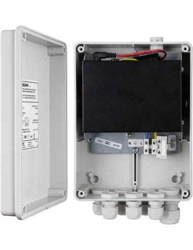 PULSAR SG64H - Switch PoE 6-portowy z zasilaczem do 4 kamer IP w obudowie hermetycznej, 4xPoE + 2xUPLINK, 52VDC / 30W/port (PoE+