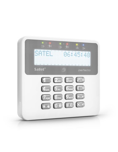 SATEL PRF-LCD-A2 - Bezprzewodowy manipulator LCD (czytnik kart zbliżeniowych 125 kHz, współpraca z centralami PERFECTA 64 M z ko