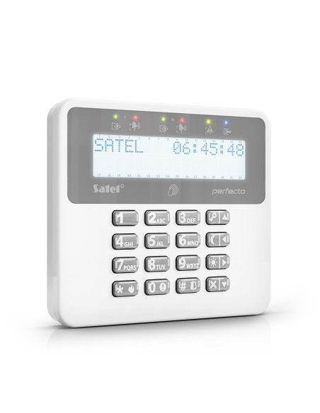 SATEL PRF-LCD-A2 - Bezprzewodowy manipulator LCD (czytnik kart zbliżeniowych 125 kHz, współpraca z centralami PERFECTA 64 M z ko