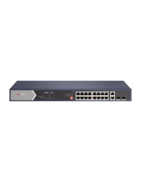 HIKVISION DS-3E0520HP-E - Switch PoE 20 portowy, niezarządzalny, 16xGbps POE, 2xGbps Hi-POE, 2xGbps RJ45, 2xGbps SFP, niezarządz