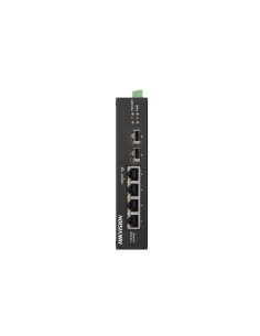 HIKVISION DS-3T0506HP-E/HS - Switch niezarządzalny gigabitowy 1x Hi-PoE, 3x PoE, 2× SFP