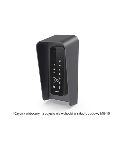 ROGER ME-10 - Ochronna obudowa metalowa z daszkiem do instalacji wybranych czytników zbliżeniowych z oferty Roger