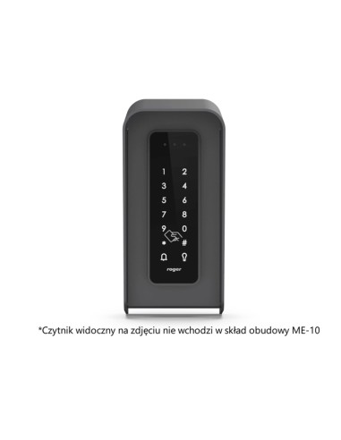 ROGER ME-10 - Ochronna obudowa metalowa z daszkiem do instalacji wybranych czytników zbliżeniowych z oferty Roger