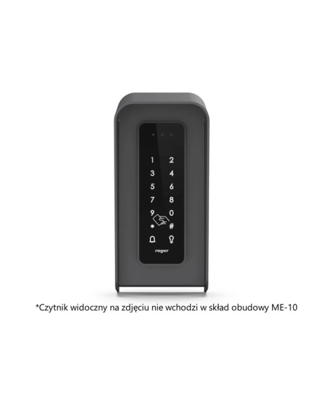 ROGER ME-10 - Ochronna obudowa metalowa z daszkiem do instalacji wybranych czytników zbliżeniowych z oferty Roger