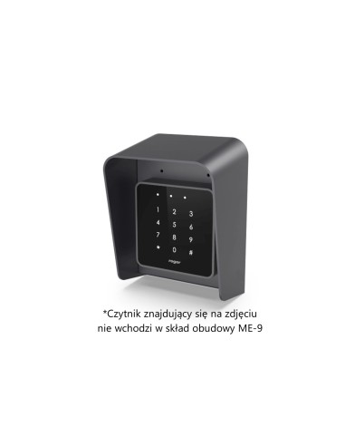 ROGER ME-9 - Ochronna obudowa metalowa z daszkiem do instalacji wybranych czytników zbliżeniowych z oferty Roger