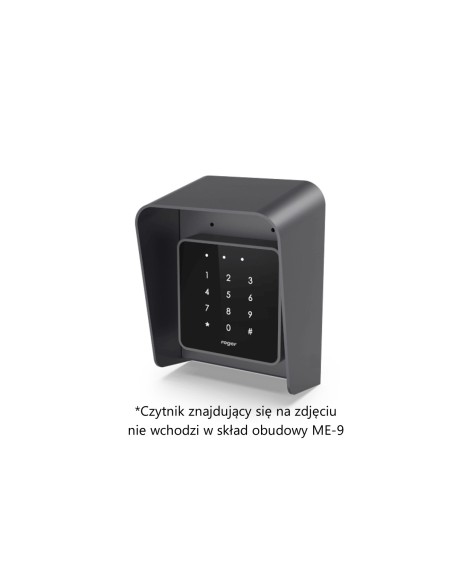 ROGER ME-9 - Ochronna obudowa metalowa z daszkiem do instalacji wybranych czytników zbliżeniowych z oferty Roger
