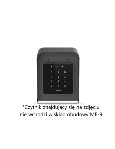 ROGER ME-9 - Ochronna obudowa metalowa z daszkiem do instalacji wybranych czytników zbliżeniowych z oferty Roger