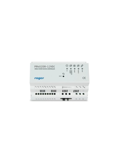 ROGER PR402DR-12VDC - Wewnętrzny kontroler dostępu w obudowie na szynę DIN, zasilanie 12 VDC