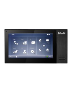BCS-MON7400B-S - Monitor wideodomofonowy IP, 7", kolor czarny
