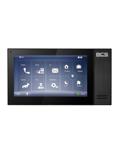 BCS-MON7400B-S - Monitor wideodomofonowy IP, 7", kolor czarny