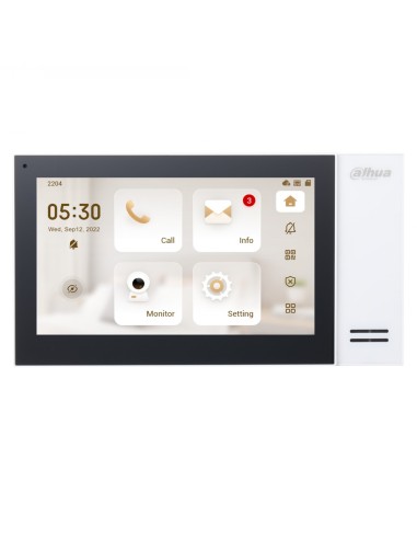 DAHUA VTH2421FW-P - Ekran dotykowy 7" TFT, rodzielczość 1024x600, monitoring IP