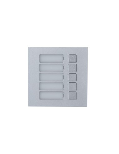 DAHUA VTO4202F-MB5 - Moduł 5 przycisków, anodyzowany panel z aluminium, IP65, IK07, przeznaczony dla serii VTO4202F-X