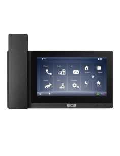 BCS-MON7500B-S - Wideomonitor IP z wbudowaną słuchawką o podwyższonej rozdzielczości ekranu