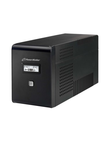 POWERWALKER VI 1500 LCD - Zasilacz awaryjny 1500 VA, 2x SCHUKO, 2x IEC C13, LCD, tower