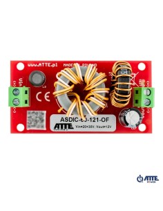 ATTE ASDIC-60-121-OF - Izolowana przetwornica obniżająca napięcie do 12V
