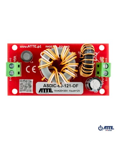 ATTE ASDIC-60-121-OF - Izolowana przetwornica obniżająca napięcie do 12V
