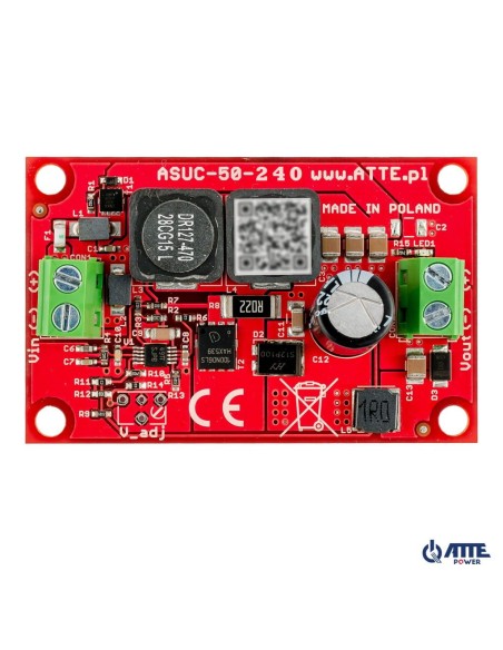 ATTE ASUC-50-240-OF - Przetwornica podnosząca napięcie do 24V